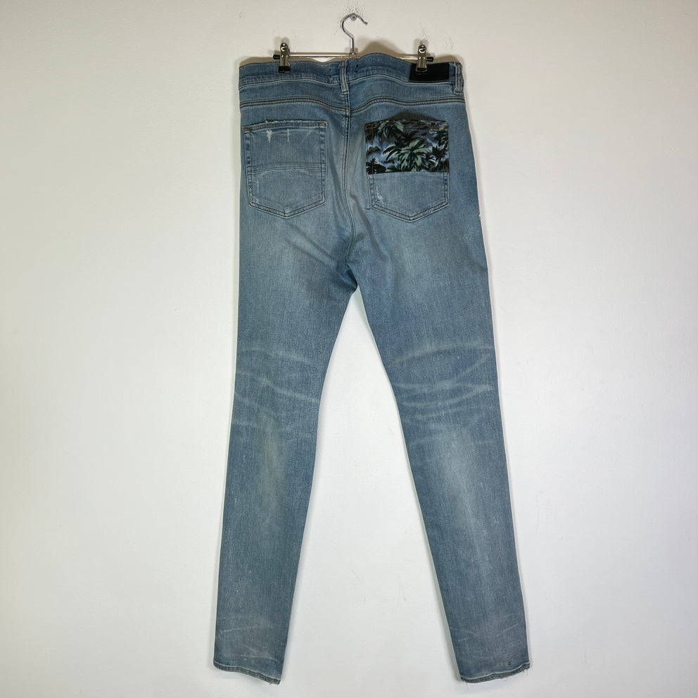 Amiri Blue Star Tropical Jeans Size 38