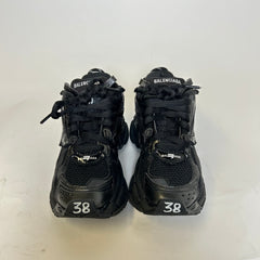 Balenciaga Triple Black Mesh Runner Size 38