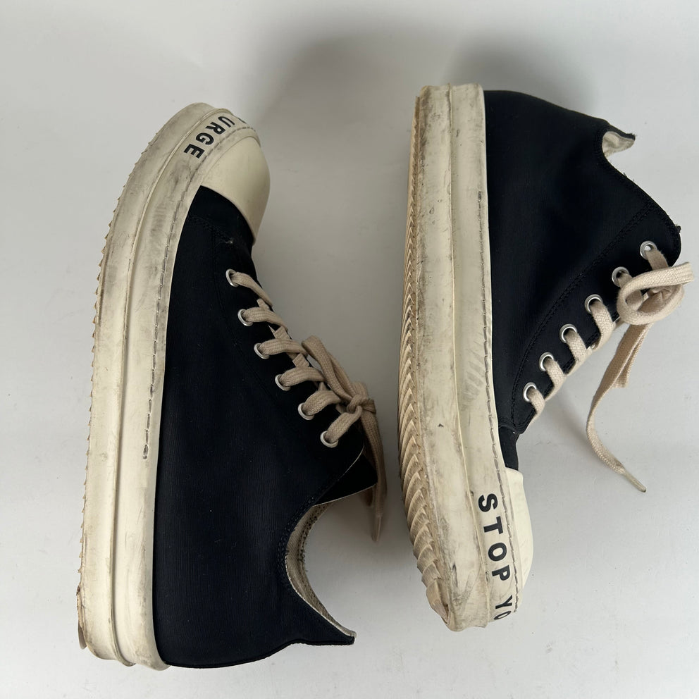Rick Owens Black Ramones Size 8