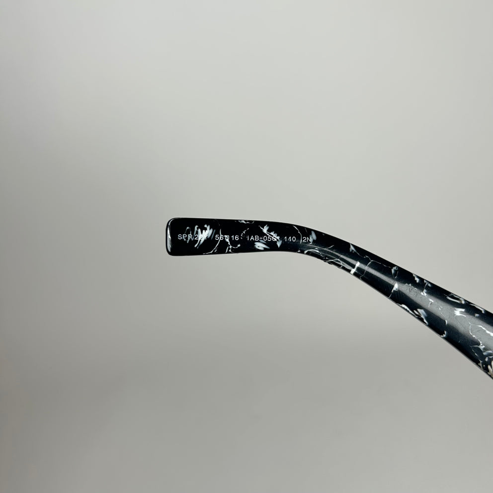 Prada Black Marble Square Sunglasses