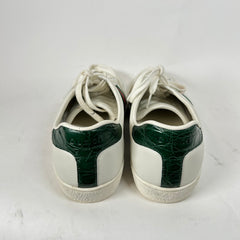 Gucci White Web Ace Sneaker Size GG 8.5