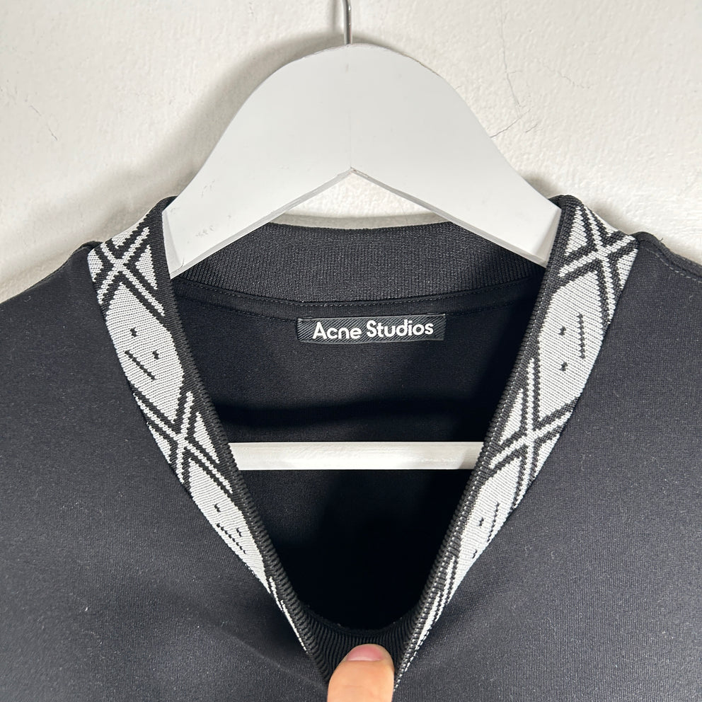 Acne Studios Neck Logo Black T-Shirt Size S