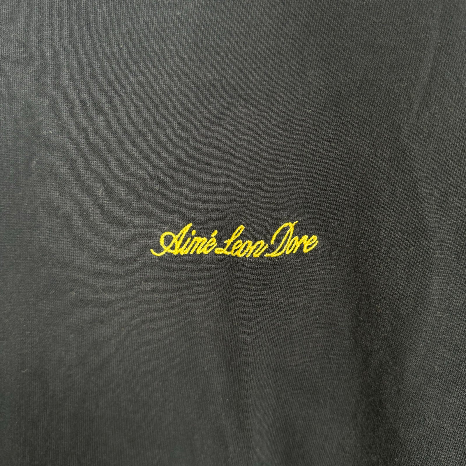 Aime Leon Dore Navy Spell-Out Logo Tee Size L