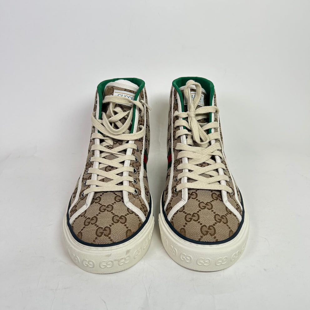 Gucci Tennis 1977 Canvas High-Top Sneakers
