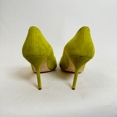 Manolo Blahnik Green Suede Pumps Size 38