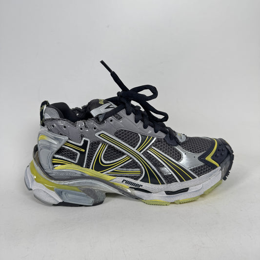 Balenciaga Grey/Yellow Runner Size 42