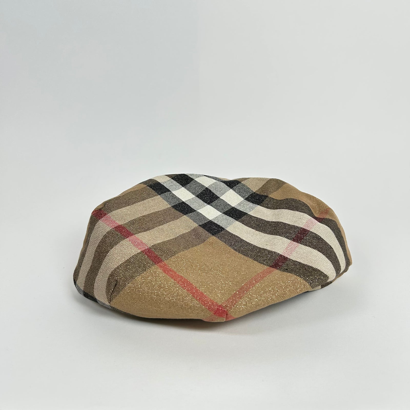 Burberry Vintage Tan Newsboy Hat