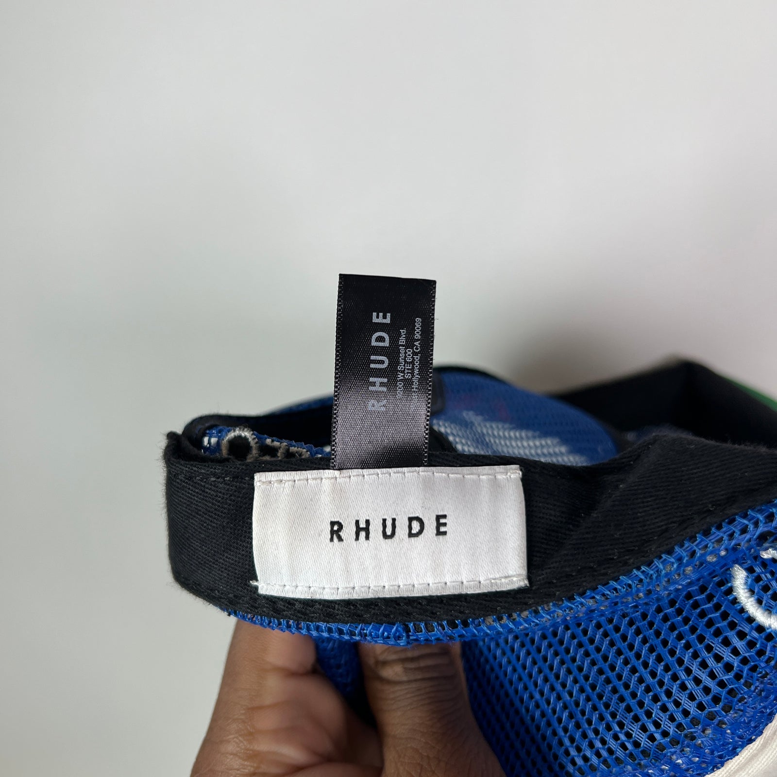 Rhude Blue Paradiso Hills Trucker Hat