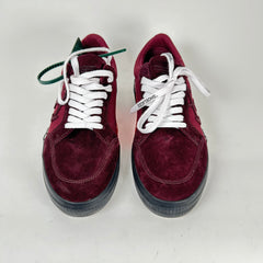 Off-White Burgundy Vulcanized Low Top Sneaker Size 43