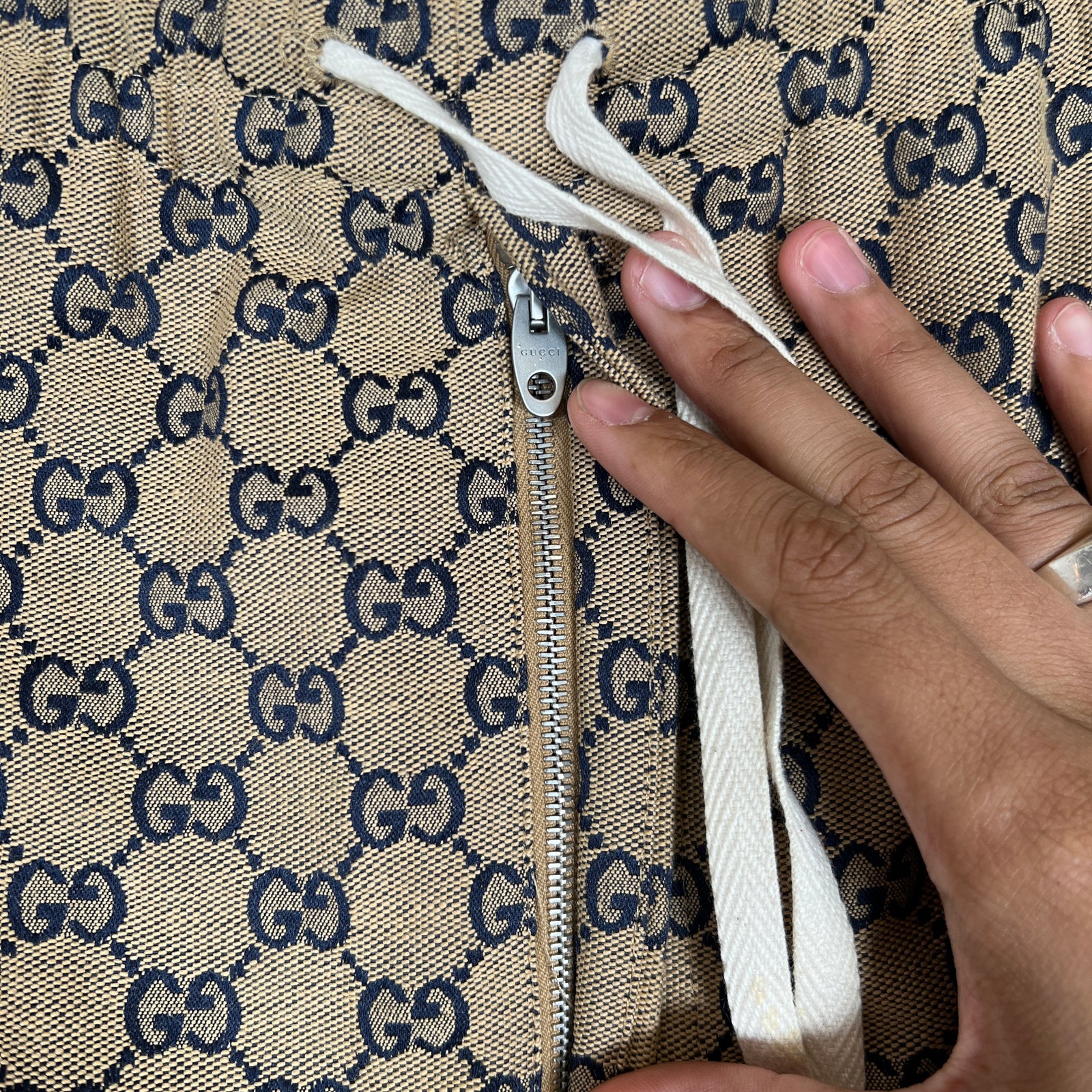 Gucci GG Monogram Canvas Pants Size 30
