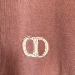 Dior Pink CD Icon Logo T-Shirt Size L