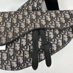 Dior Mens Oblique Saddle Crossbody Bag
