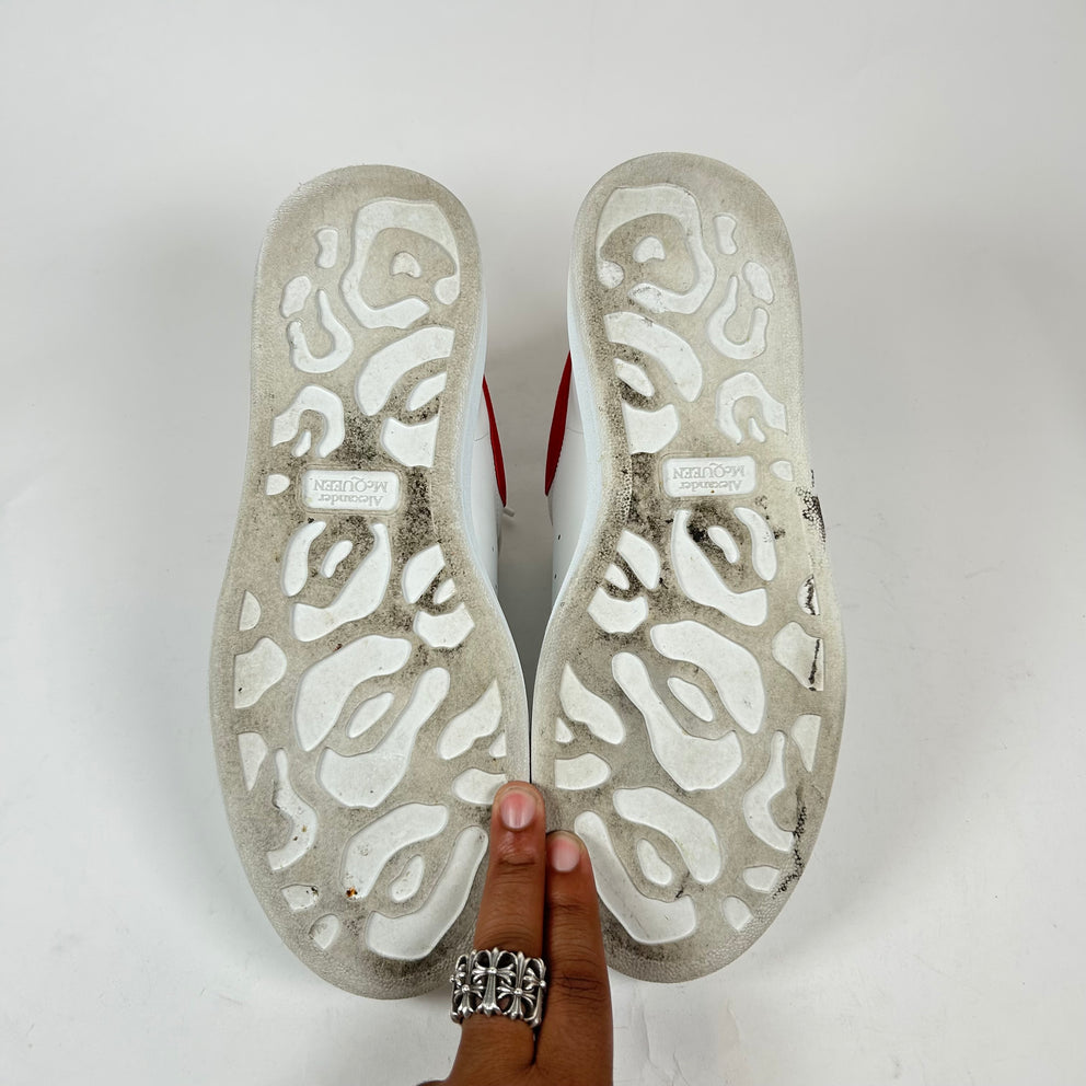 Alexander McQueen White/Red Sneaker Size 40.5