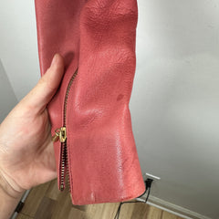 Christian Dior Pink Leather Biker Jacket Size 6