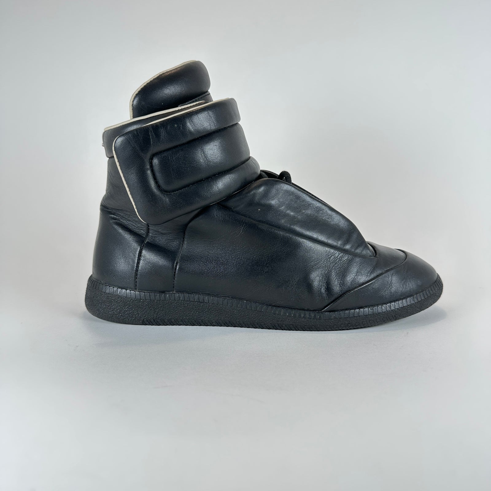 Maison Margiela Re-Edition Black Leather Hightop Futures
