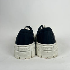Prada Black Re-Nylon Sneakers Size 36.5