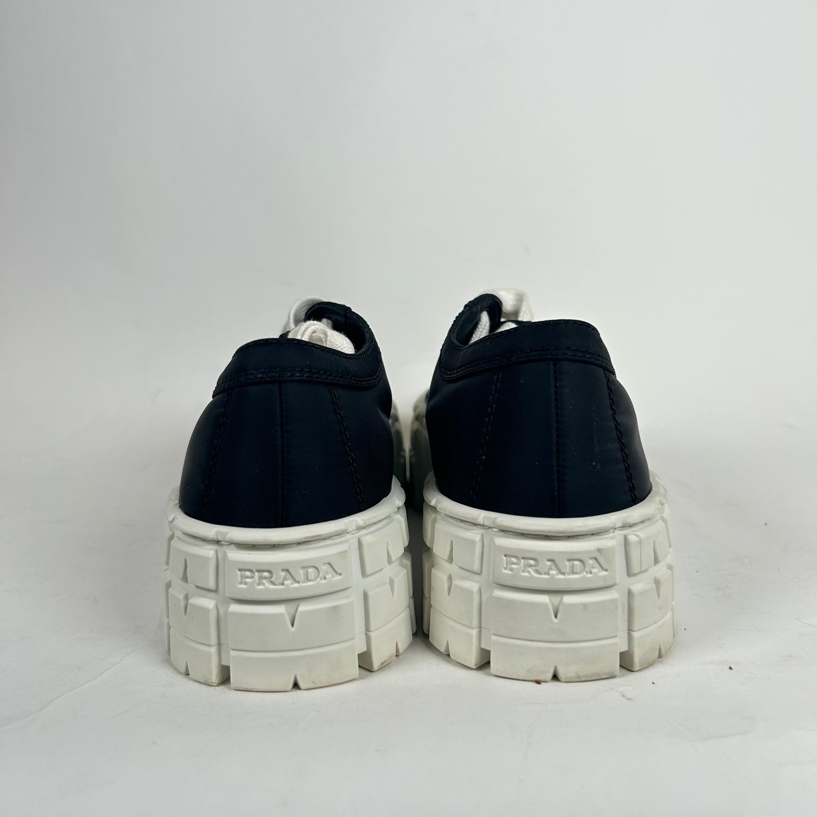 Prada Black Re-Nylon Sneakers Size 36.5