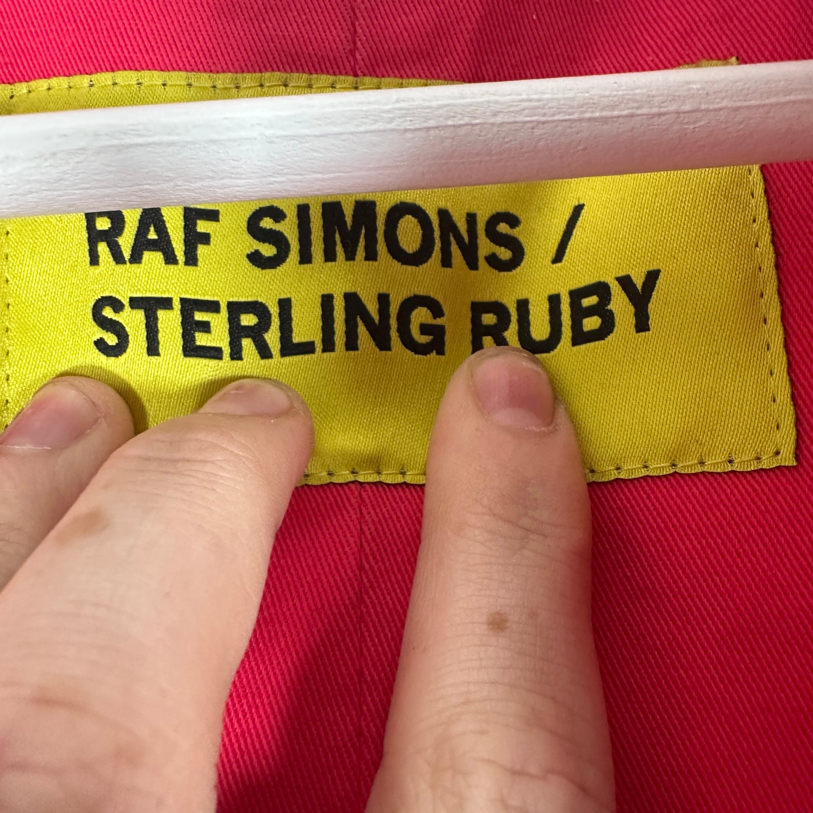 Raf Simons x Sterling Ruby Red Garden Parka Size 46