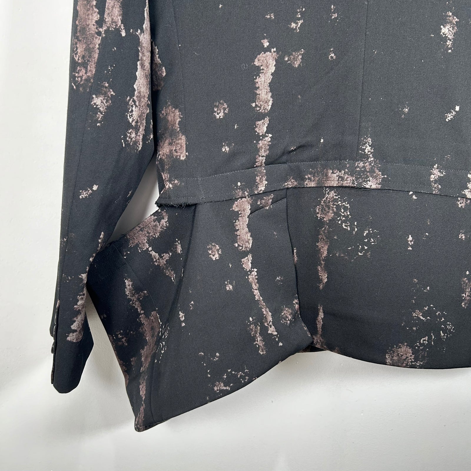 Comme Des Garcon Patterned Wool Gabardine Jacket Size L