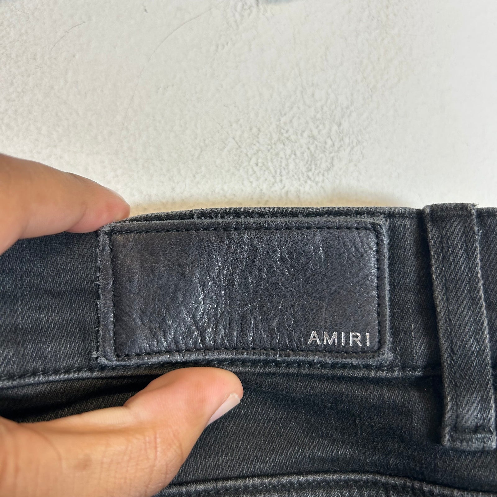 Amiri Black Washed Skinny Jeans Size 31