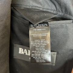 Balmain Suede Biker Jacket