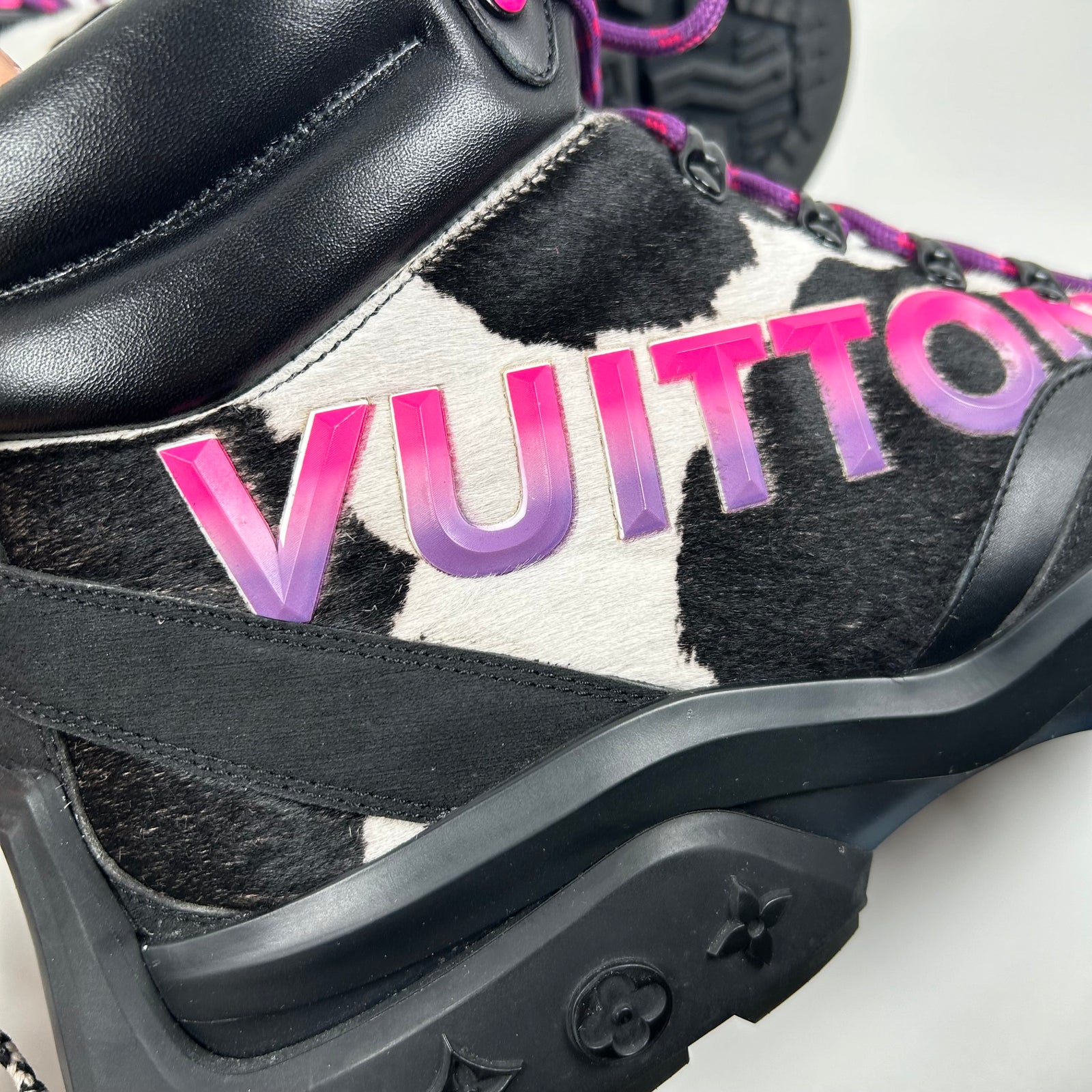 Louis Vuitton Millenium Ankle Ponyhair Boot Size LV10