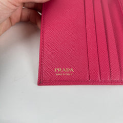 Prada Small Saffiano Pink Wallet