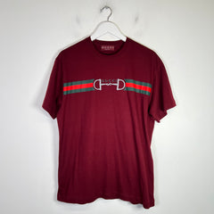 Gucci Horsebit Embroidered Web Logo T-Shirt