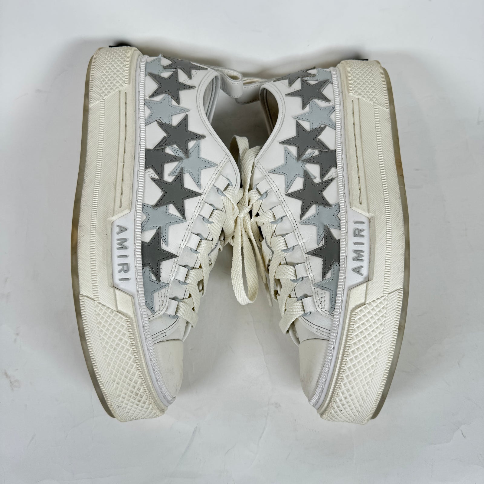 Amiri White/Grey Star Court Low Sneakers Size 42