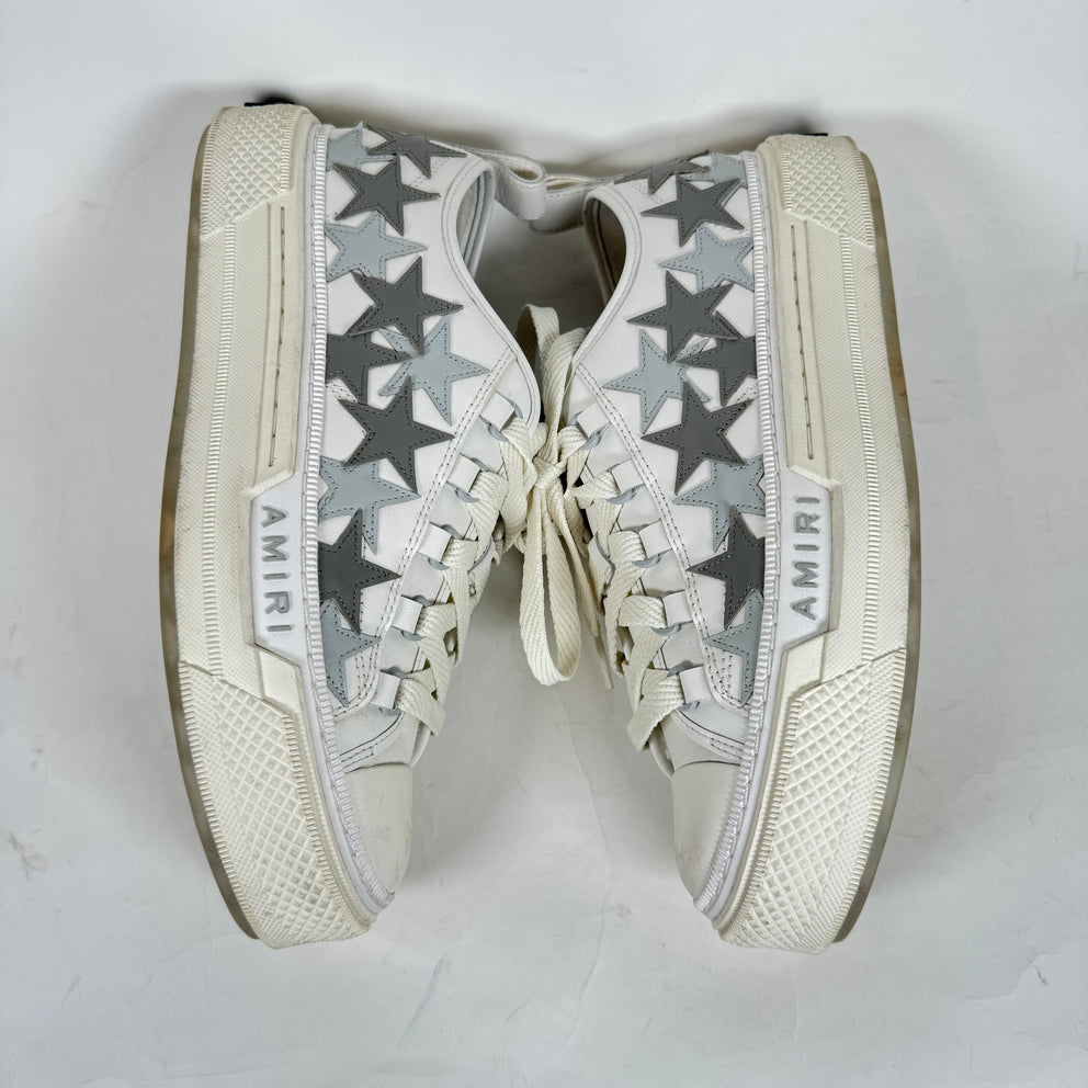 Amiri White/Grey Star Court Low Sneakers Size 42