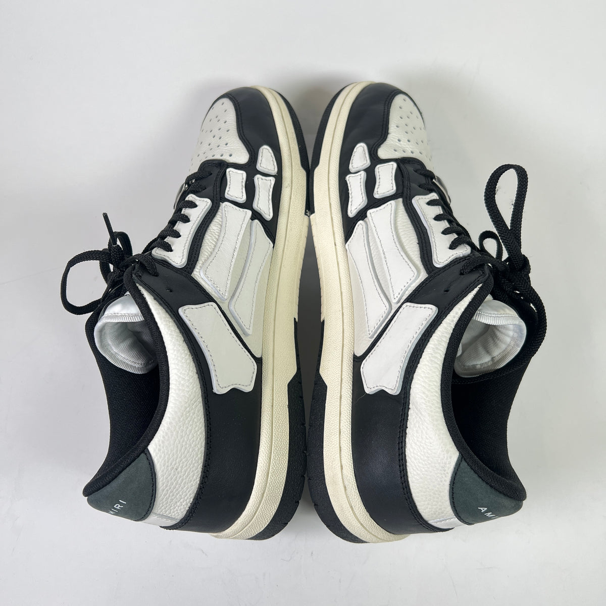 Amiri Skel Black/White Low-Top Sneakers