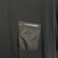 Prada Black Logo T-shirt Size XL