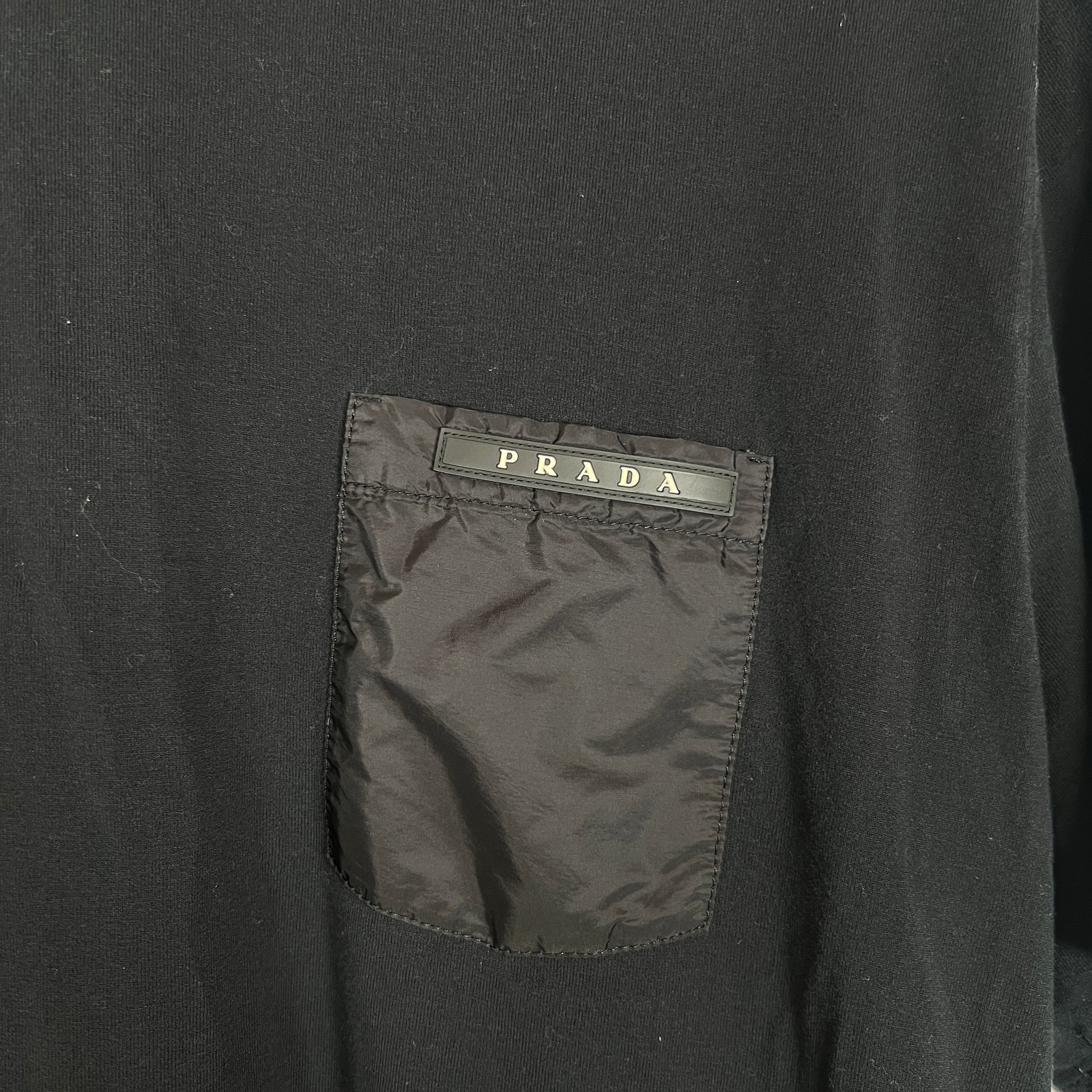 Prada Black Logo T-shirt Size XL