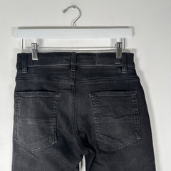 Amiri MX1 Black Paisley Patch Jeans Size 28