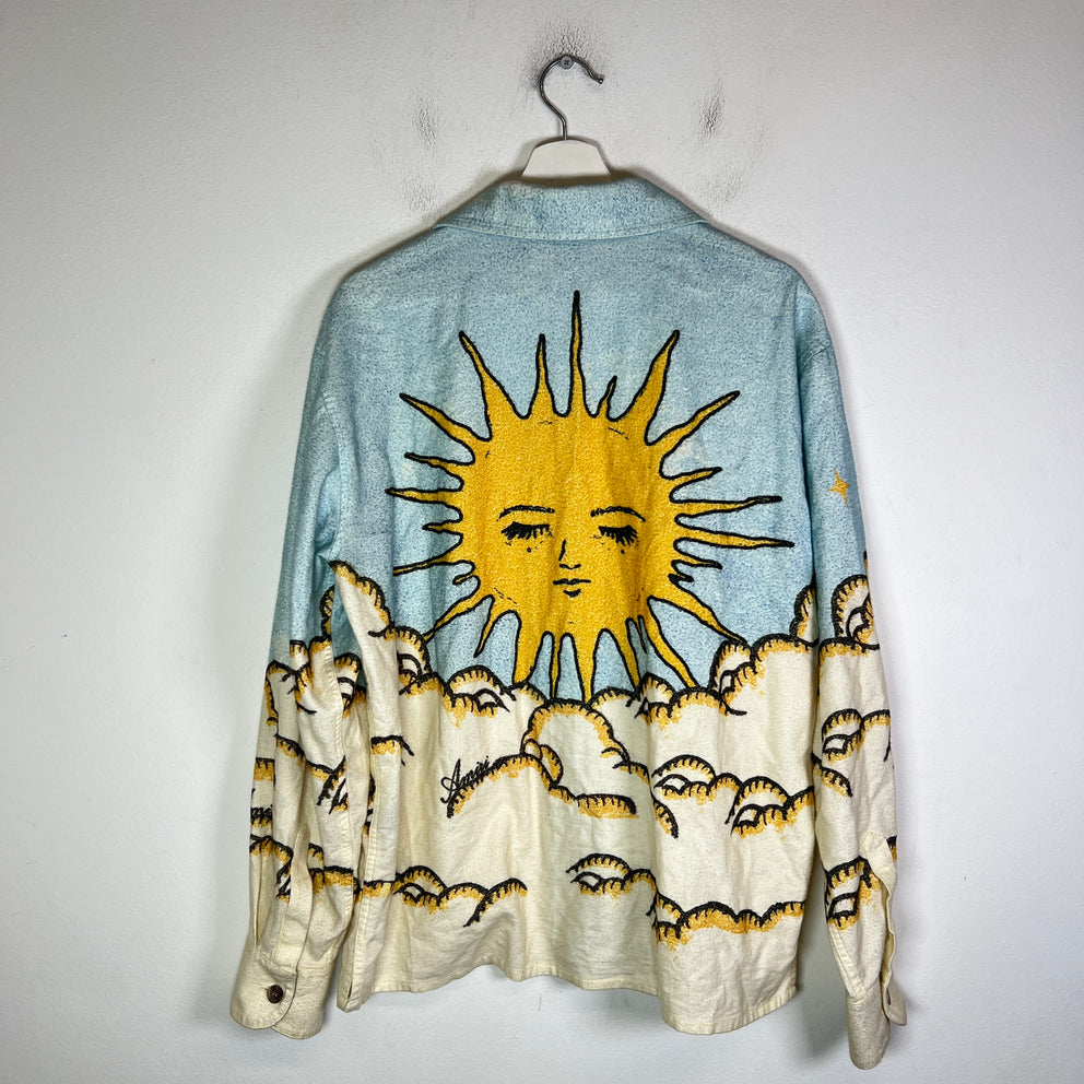 Amiri Sunscape Cotton Button-Up Shirt
