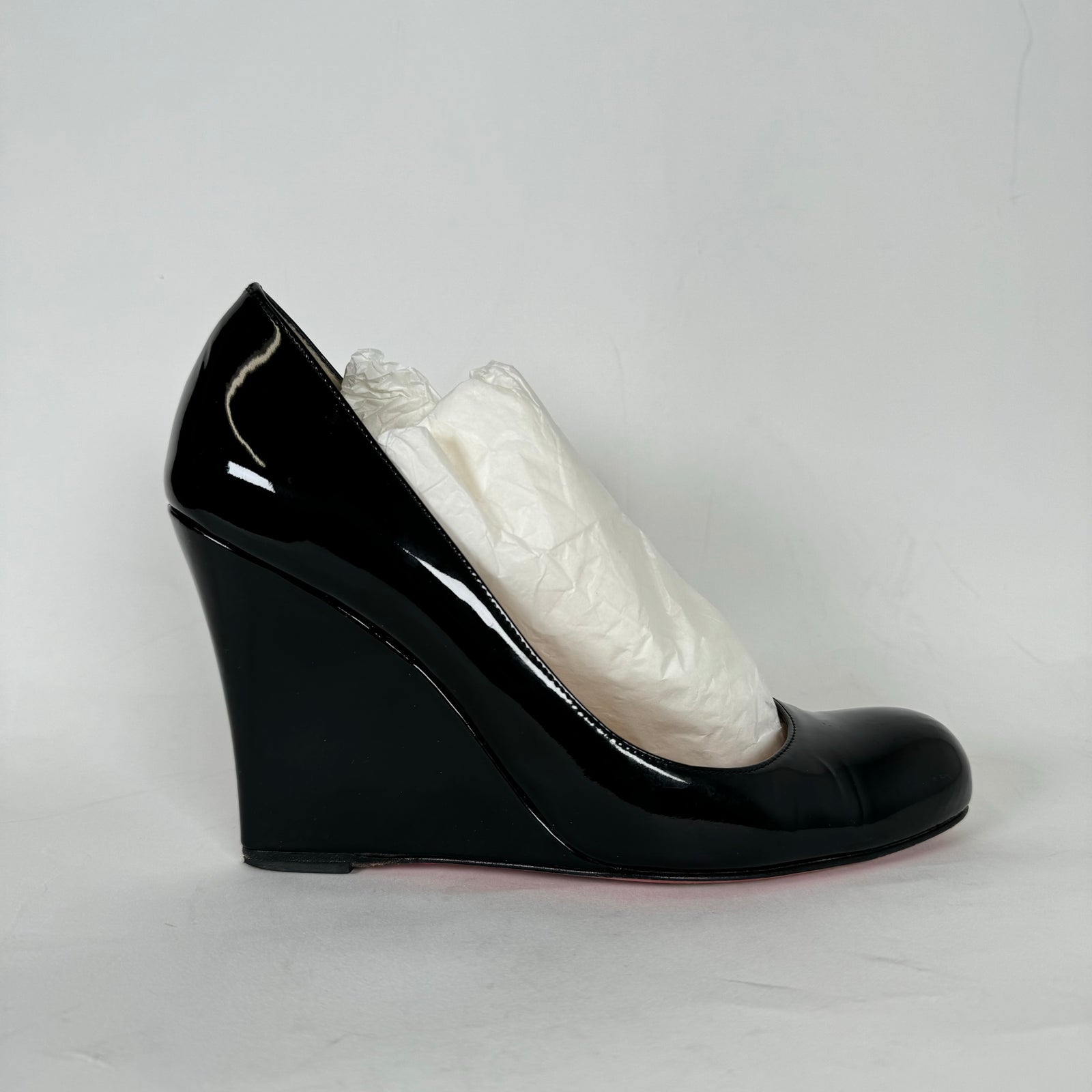 Christian Louboutin Black Miss Boxe 100 Heels Size 38