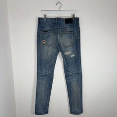Number (N)ine x Guild Prime Flannel Patchwork Denim Jeans