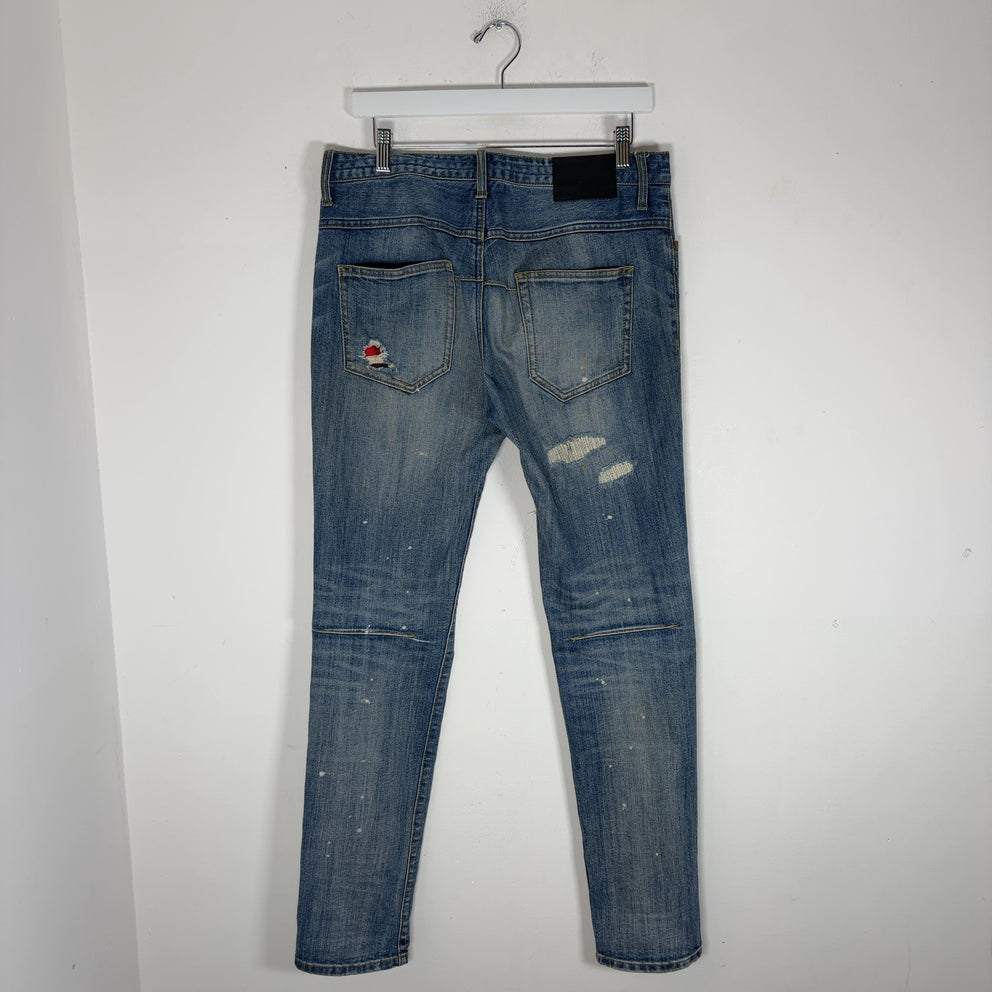 Number (N)ine x Guild Prime Flannel Patchwork Denim Jeans