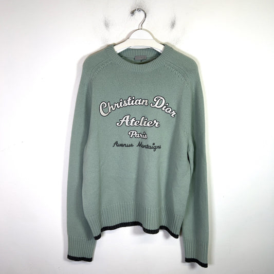 Dior Alterier Logo Embroidered Knit Sweater