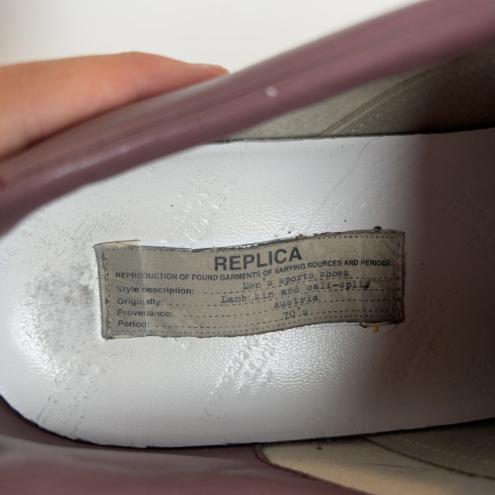 Maison Margiela Plum Replica Gats Lowtop Sneakers