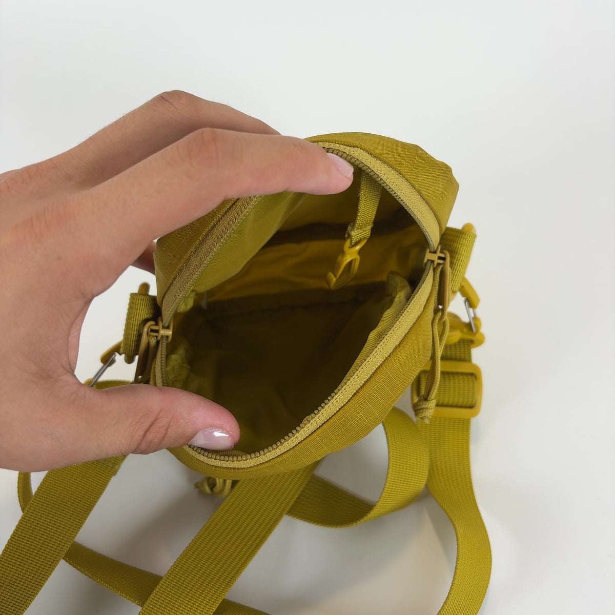 Supreme Yellow Nylon Side Bag