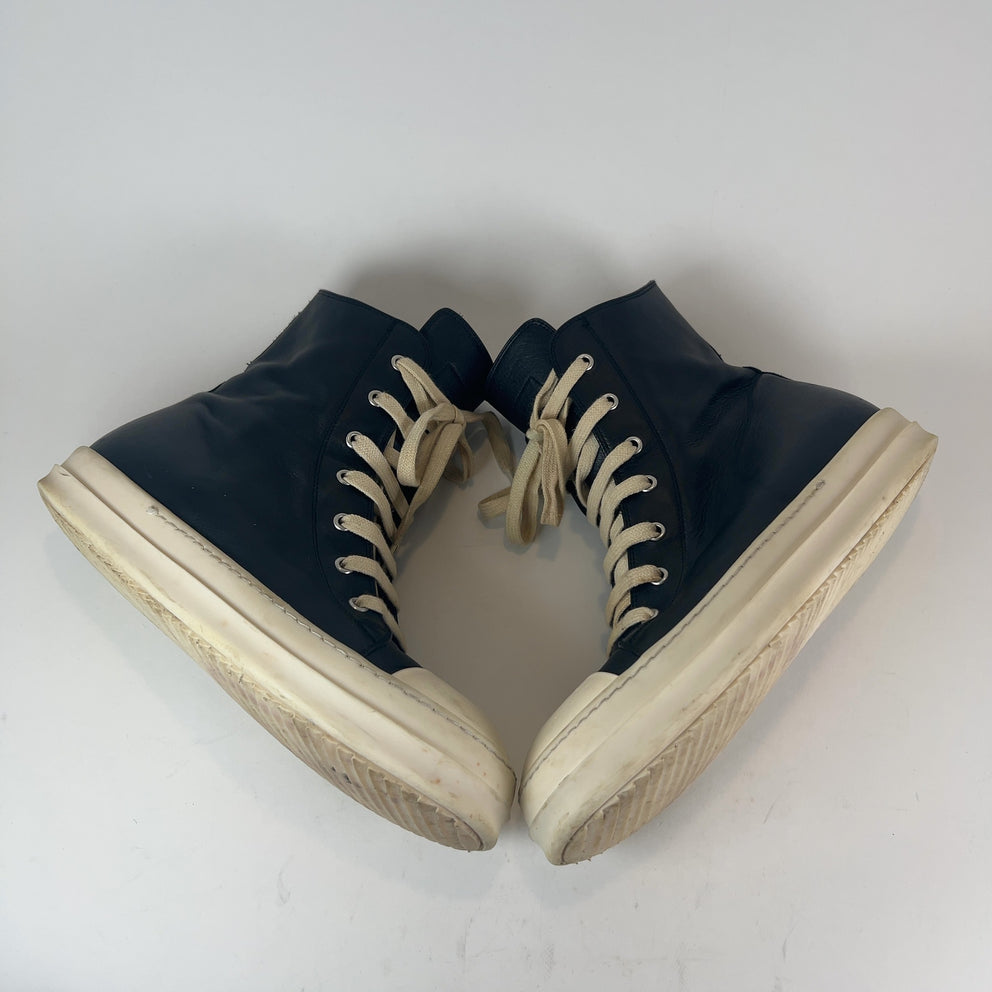Rick Owens Leather Ramone Hightop Sneakers