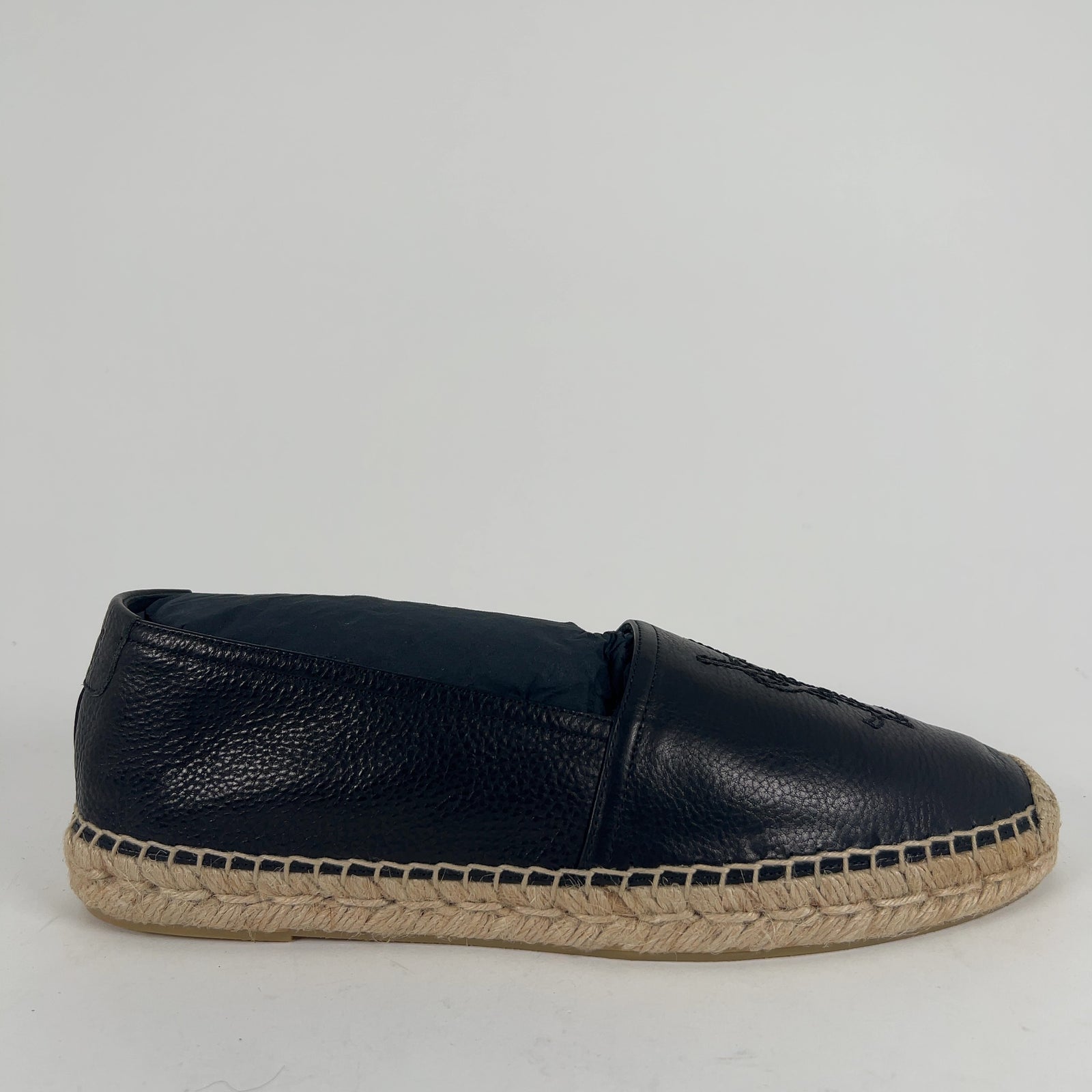 Saint Laurent 'YSL' Stitched Logo Espadrilles