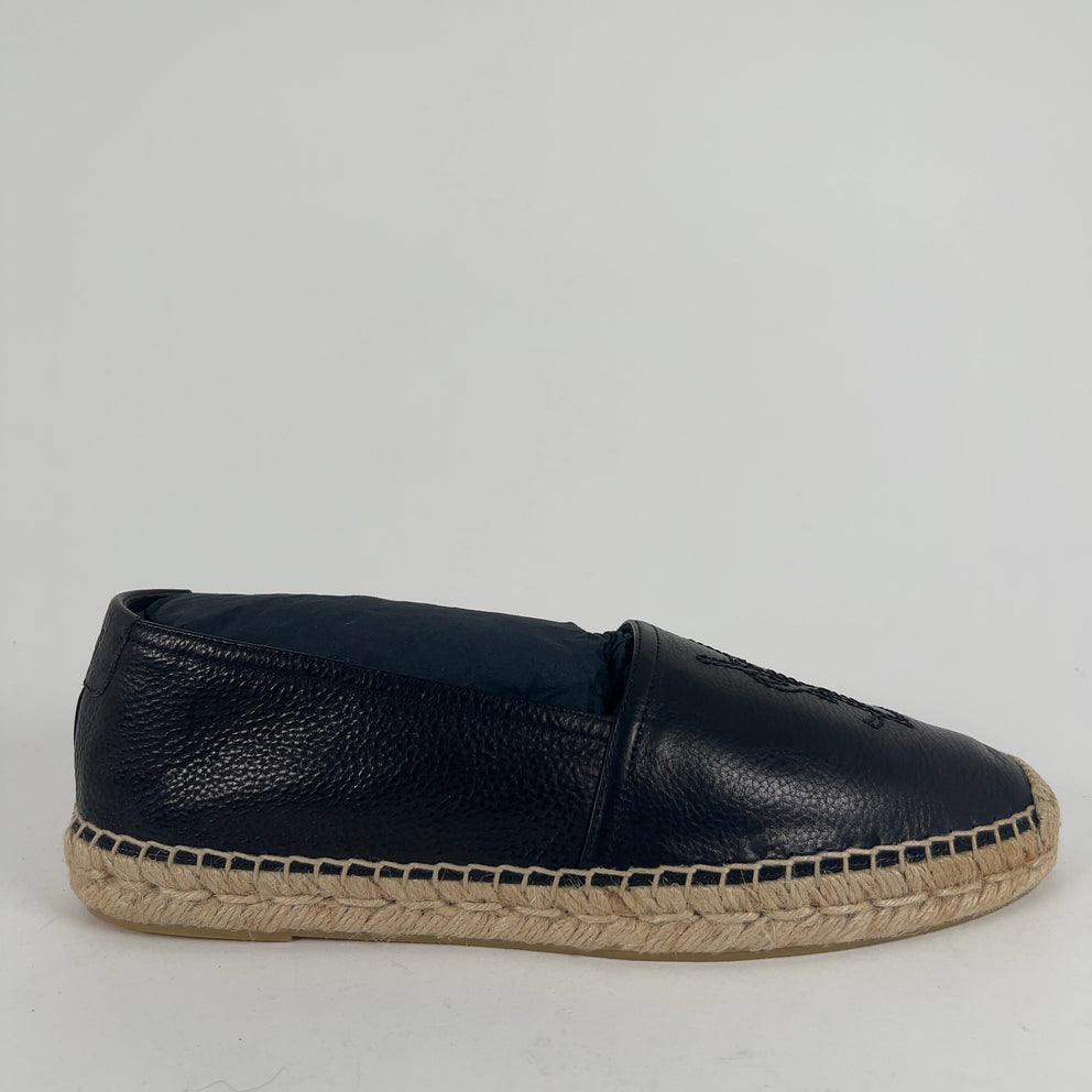 Saint Laurent 'YSL' Stitched Logo Espadrilles