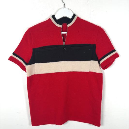 Prada Knit Colorblock Quarter-Zip Polo