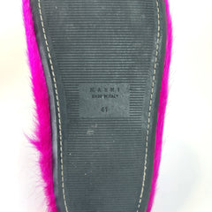 Marni Fussbett Sabot Ponyhair Sandals