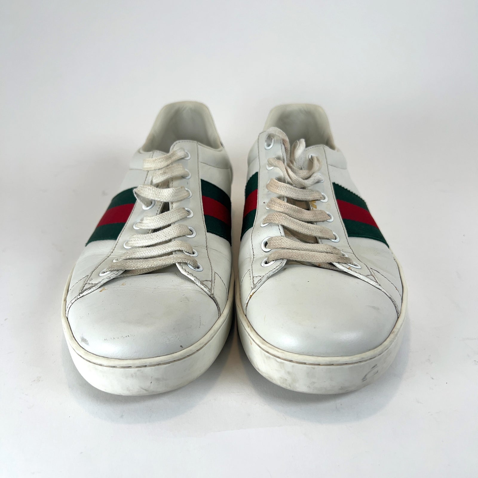 Gucci Ace Web Stripe Lowtop Sneakers