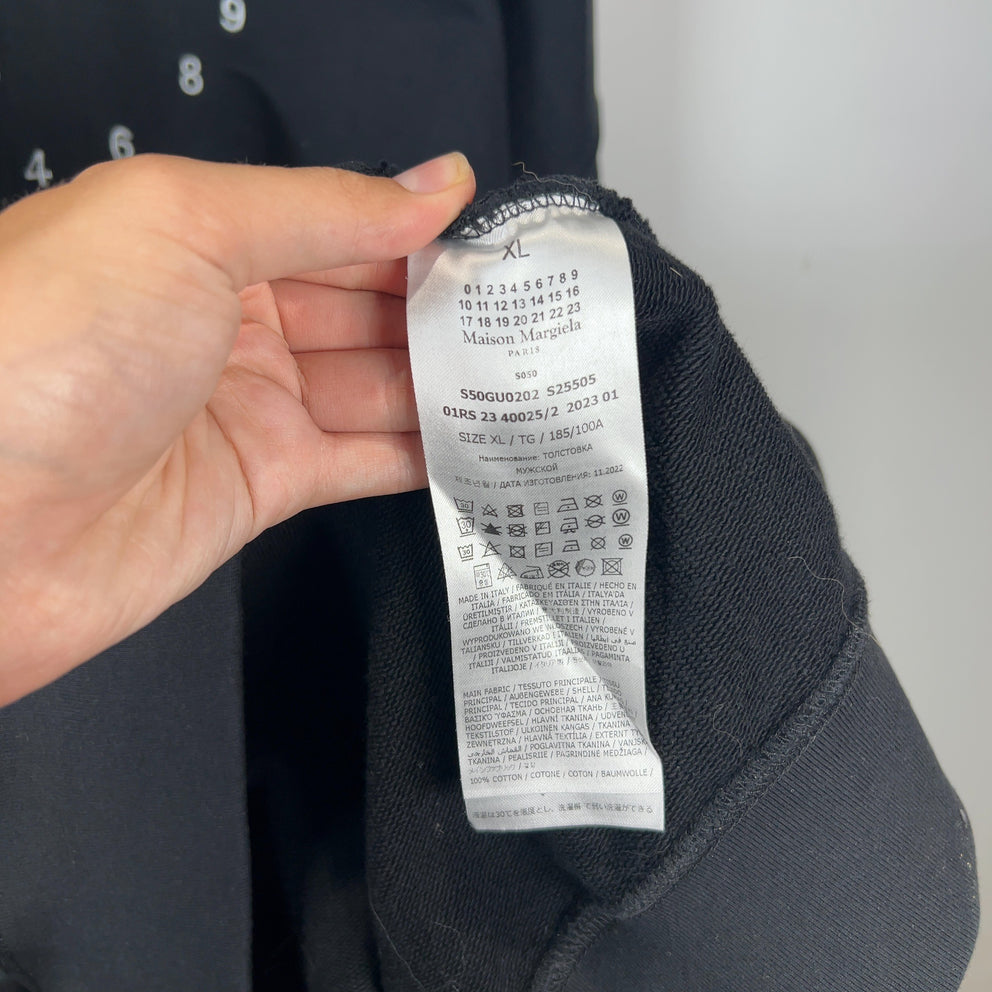 Maison Margiela Oversized Number Logo Hoodie