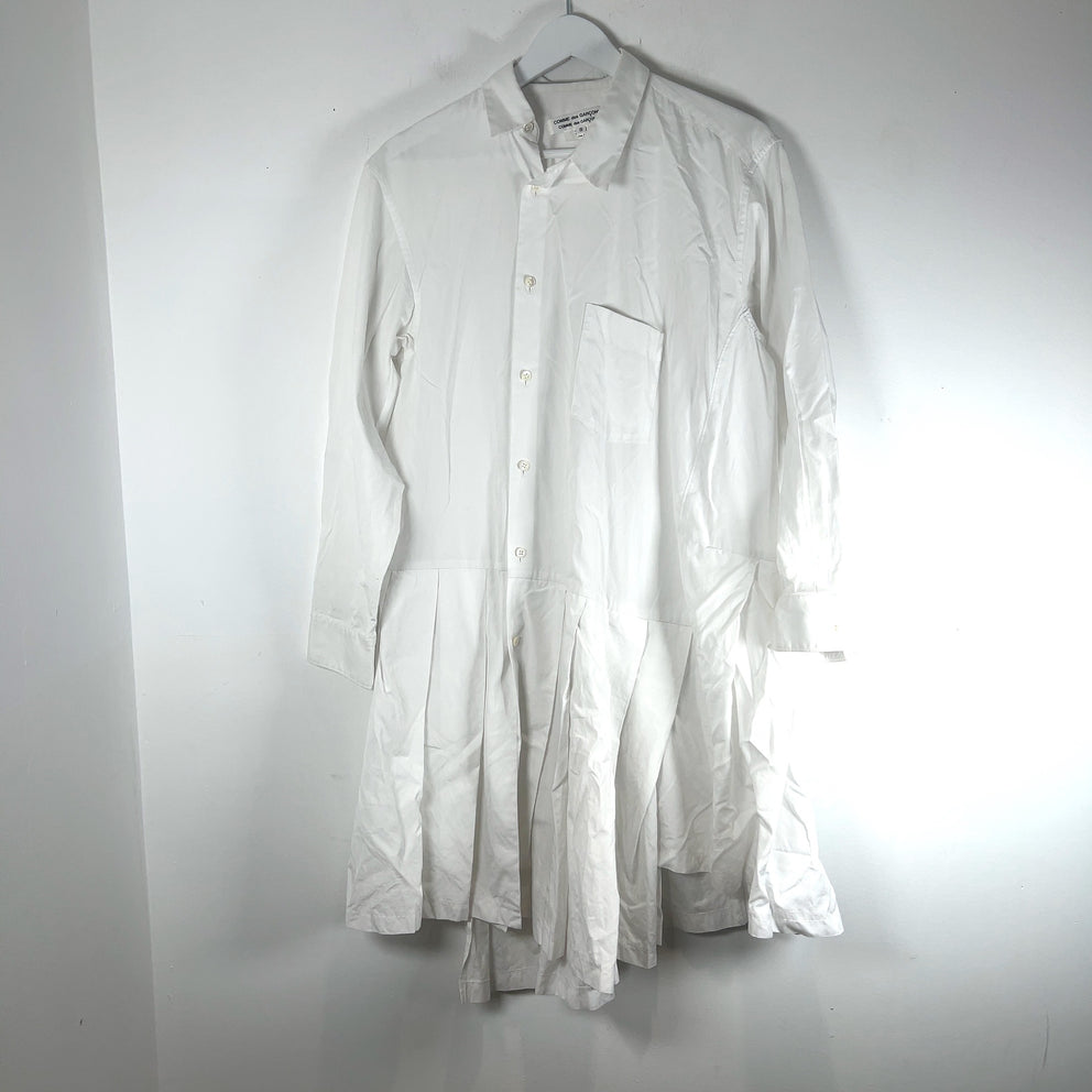 Comme Des Garcons Aysmetrical Button-Up Shirt Dress