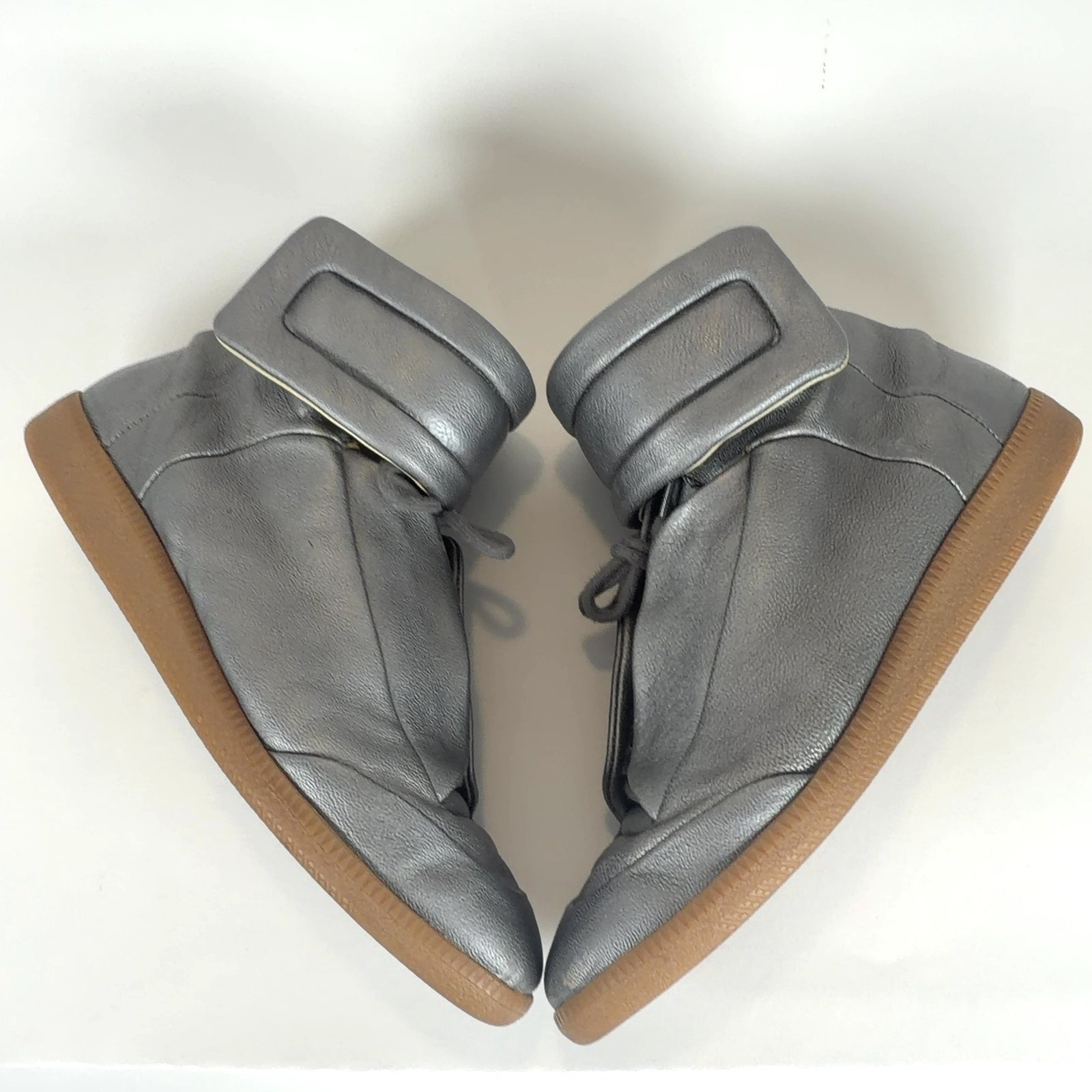 Maison Margiela Silver Gumsole Futures Hightop Sneakers